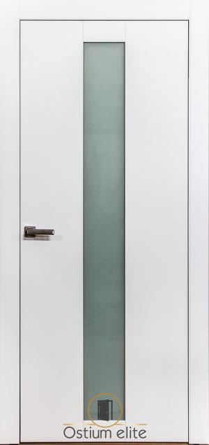 Межкомнатные двери "Белый матовый M-7 (VSL) с двойным стеклом "Лакомат"
