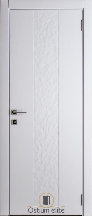 Міжкімнатні двері " Білий матовий М-10 (R)"