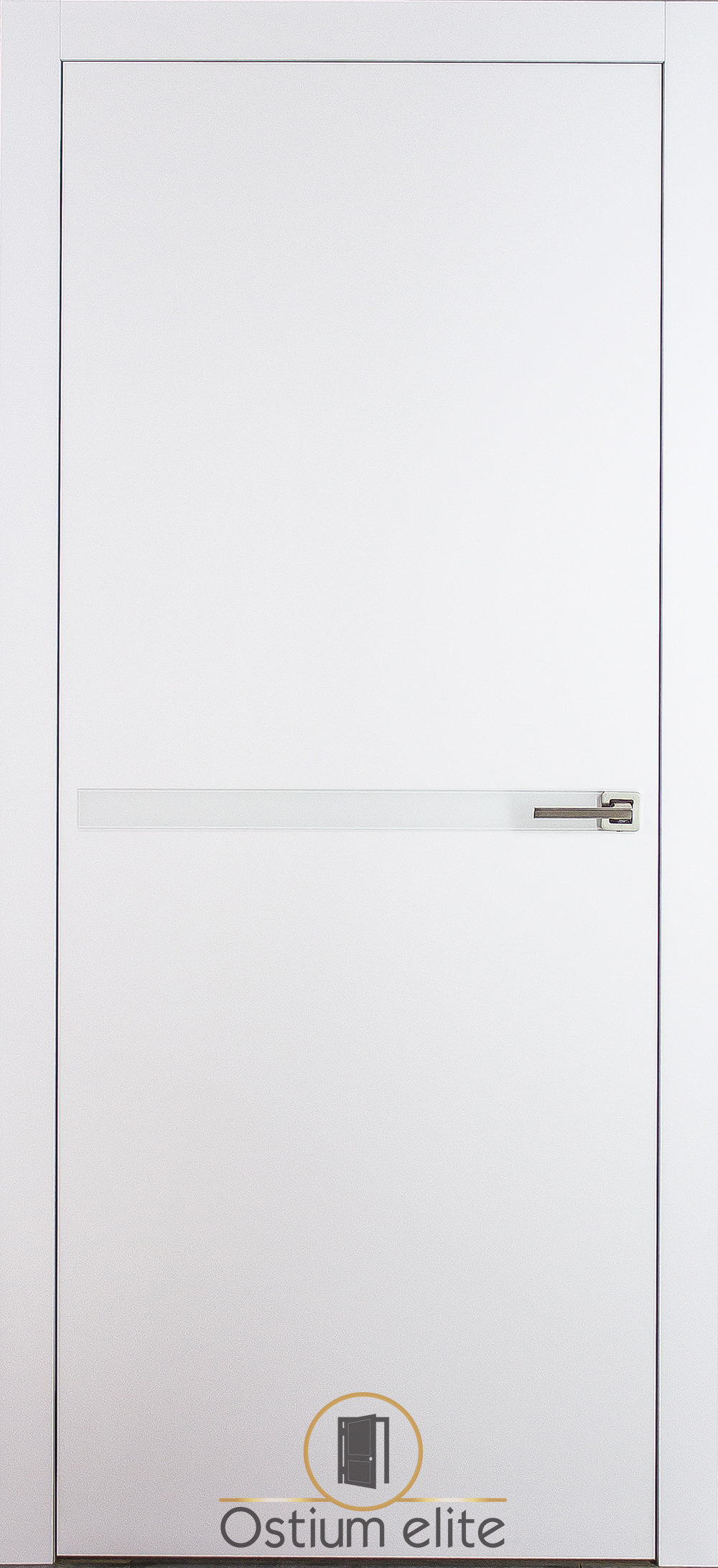 Міжкімнатні двері " Білий матовий М-2 (VS) біле скло