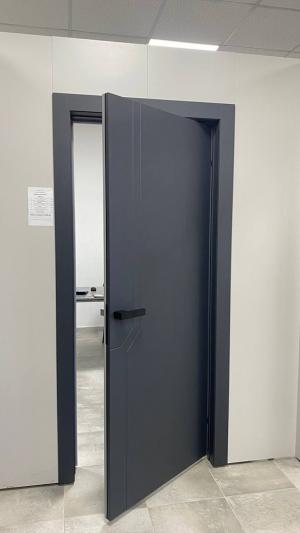 Міжкімнатні двері " Фельдграу/Антрацит М-10/М-9" Inside двокольорові